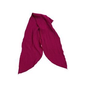 Soft Knitted Scarf – Fuchsia Magenta Knit Wrap (43” x 7.25”)